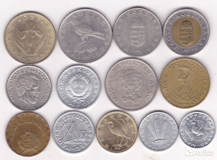 Монеты Болгарии, Венгрии, Чехии и Чехословакии