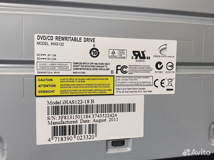 Привод DVD-RW LiteON (SATA, Черный)