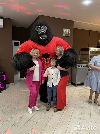 Поздравление от огромной гориллы Кинг Конга