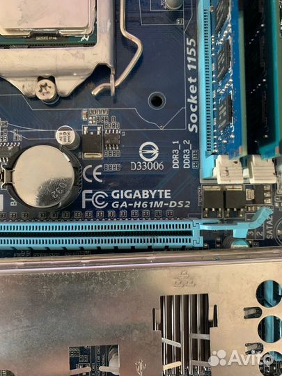 Материнская плата 1155 + 4gb ddr3