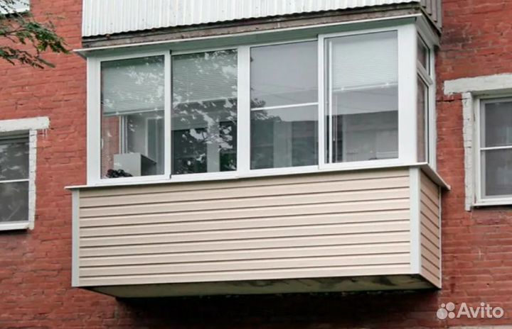 Остекление алюминиевое с расширением