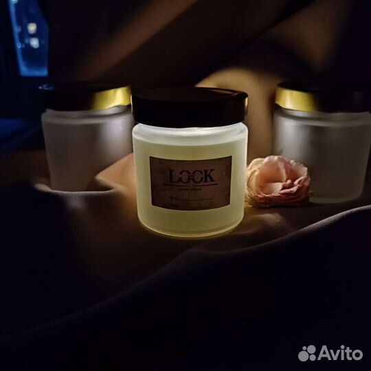 Ароматическая свеча ручной работы, из воска