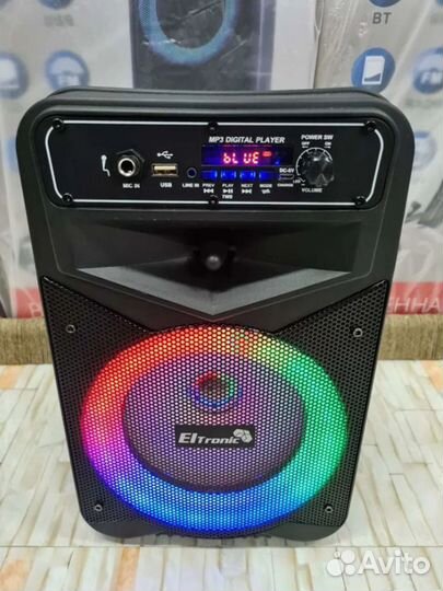 Портативная колонка Eltronic караоке FM радио