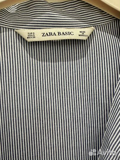 Голубая женская рубашка Zara