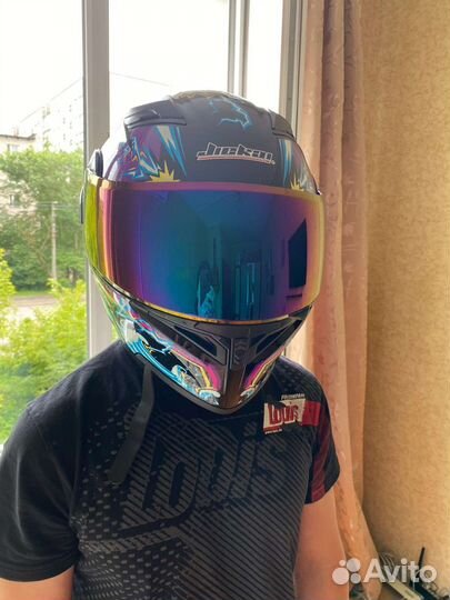 Мотошлем + гарнитура