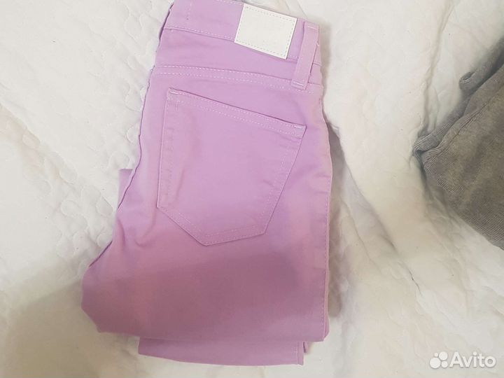 Брюки, джинсы для девочки,146-152. 4-брюк и кофта