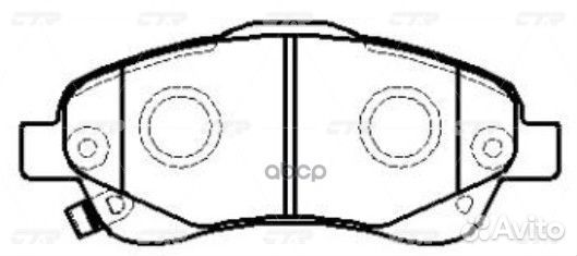 Старый номер CKT-154) Колодки тормозные GK1167