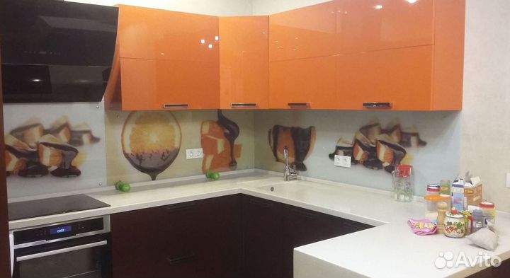 Защитное стекло на кухонный фартук