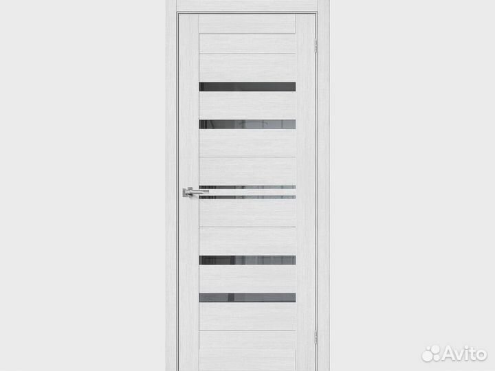 Межкомнатная дверь экошпон Браво-30 Snow Melinga с