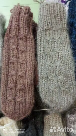 Вязанные варежки ручной работы