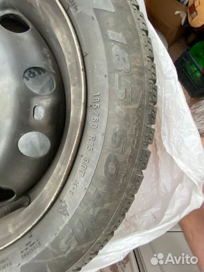 Колёса r15 на зимней резине Pirelli rapid/polo в с