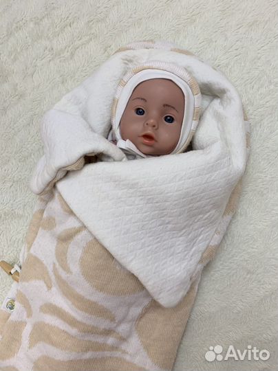 Конверт одеяло на выписку «Сонный гномик»