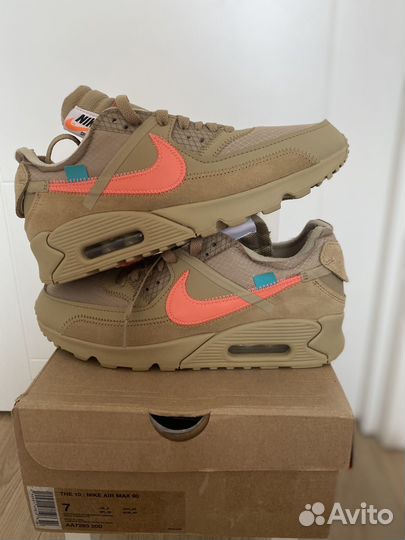 Кроссовки Nike Air Max 90 OFF-white Desert Ore