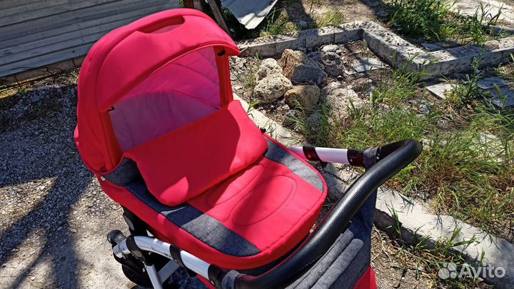 Коляска kinder rich красная бу