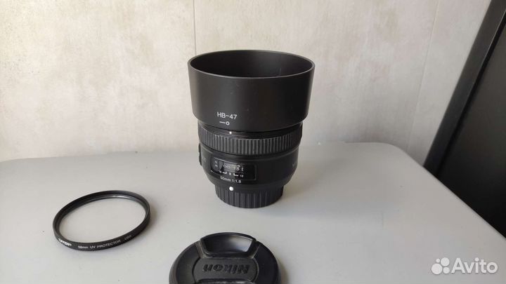 YongNuo AF Nikon 50mm f/1.8 с блендой
