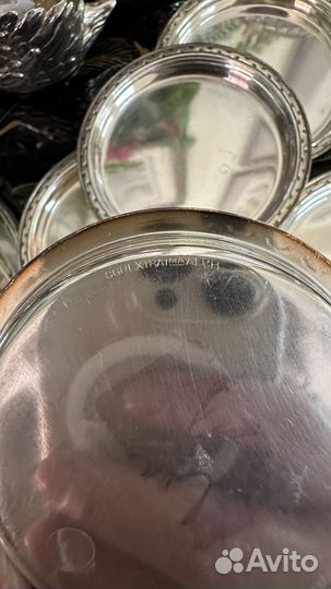 Подставки под стаканы серебрение