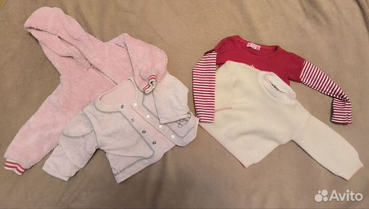 Большой пакет вещей на девочку 68-74