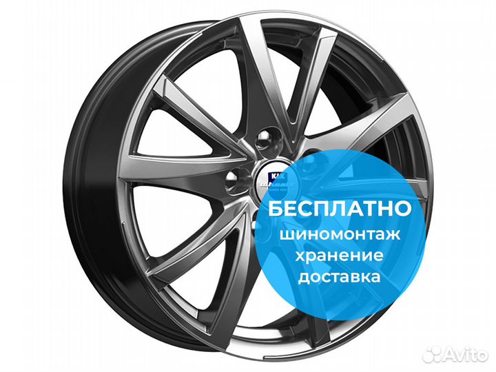R14 4x100 5,5J ET35 D67,1 К&К Игуана (кс566) Дарк
