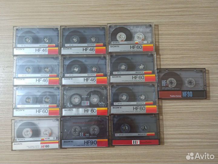 Аудиокассеты sony HF 46.60.90 мин