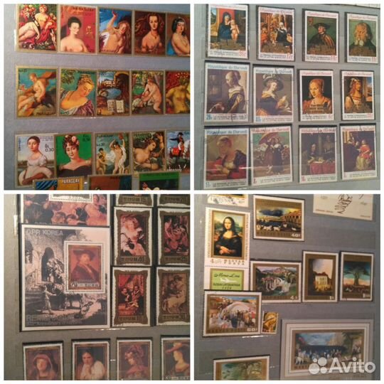 Марки. Искусство. Альбом 518 шт