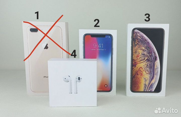 iPhone Коробки : 8 plus, X, Xs Max, AirPods