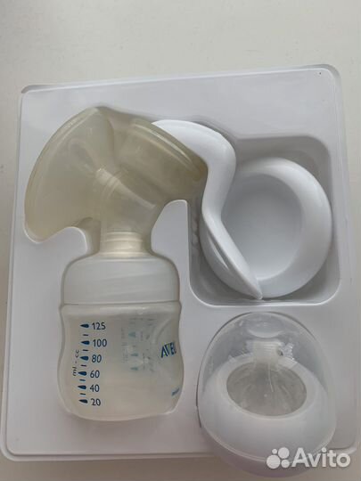 Молокоотсос ручной+ стаканчики для хранения молока