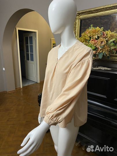 Легкая свободная блуза рубаха туника на 48 L