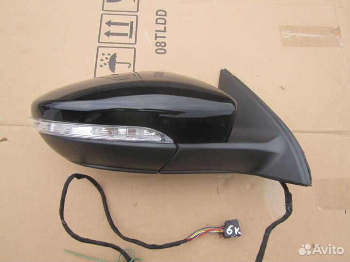Зеркало правое 6 конт Volkswagen Passat B7 2011-15