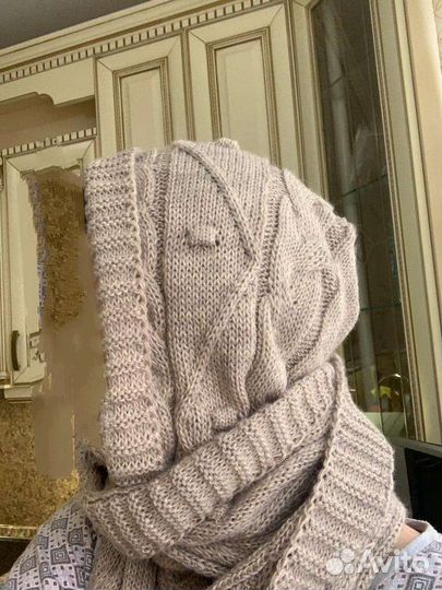 Шарф с капюшоном, капор