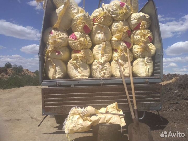 Навоз в мешках