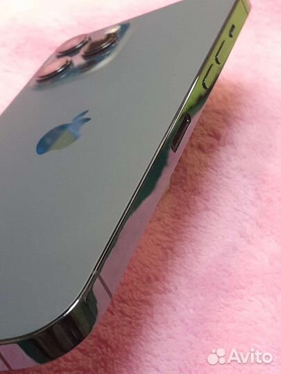 Корпус iPhone 12 Pro Max синий оригинал снятый