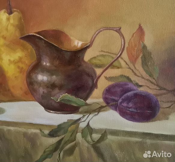 Картина маслом на холсте натюрморт 30х35
