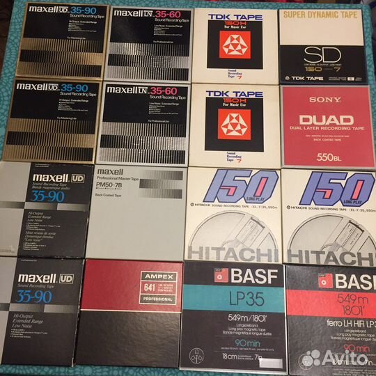 Катушки,аудиокассеты\хром,студи\ чистые