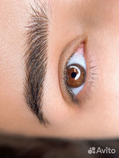 Татуаж бровей пудровое напыление бровей перманент