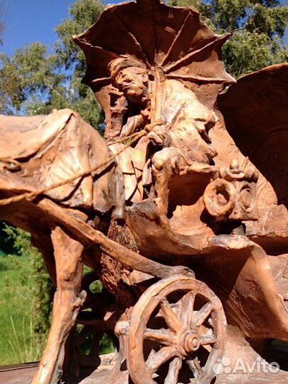 Скульптура. Извозчик. Giuseppe Armani. Авторская р