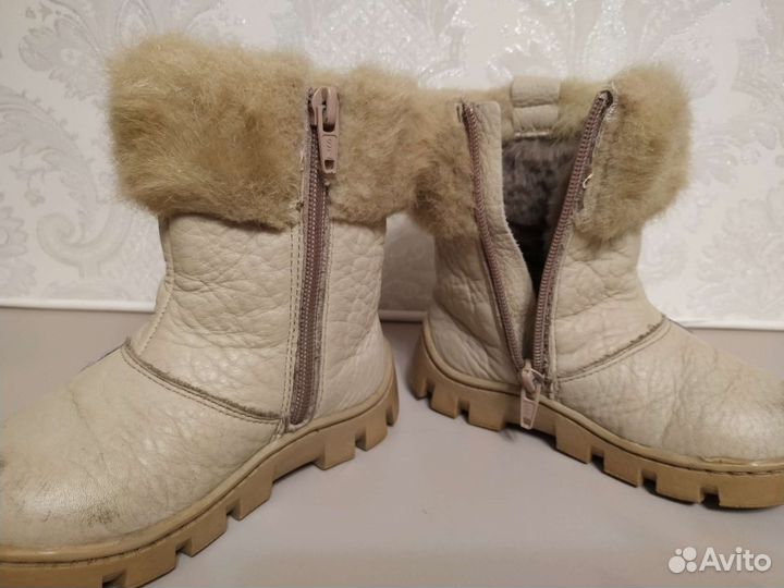 Зимние сапожки Зебра