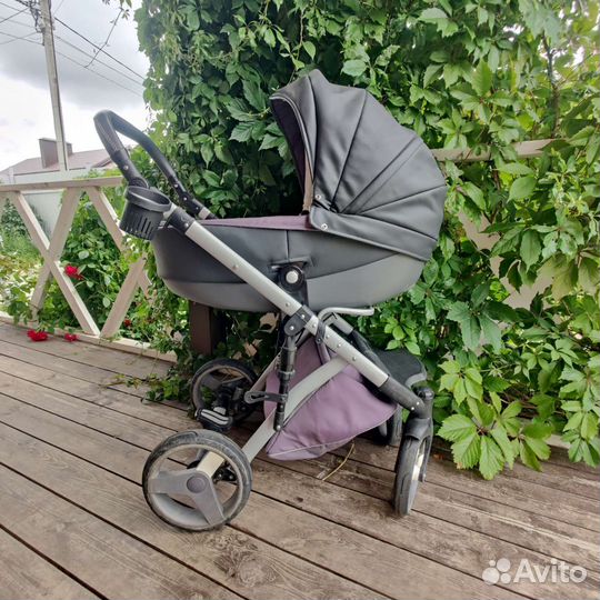 Коляска 3 в 1 Lonex экокожа