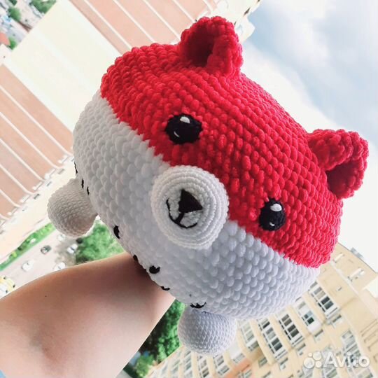 Подушка ручной работы (декор) (собака-питахайя)