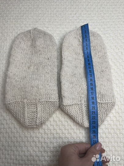 Носки шерстяные вязаные