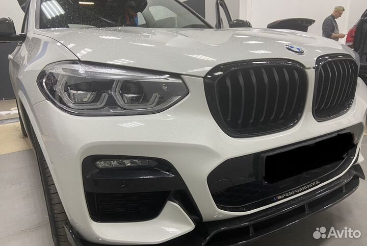 Губа сплиттер BMW X3 G01 X4 G02 черный