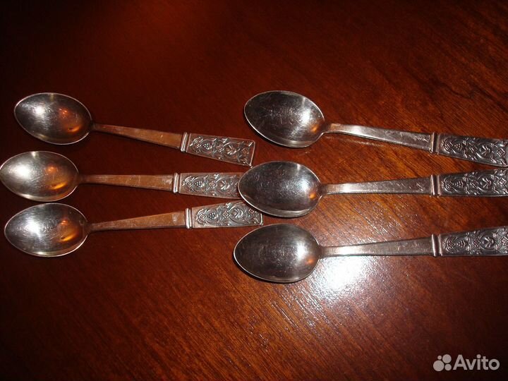 Комплект чайных ложек, мельхиор, Таллин, СССР