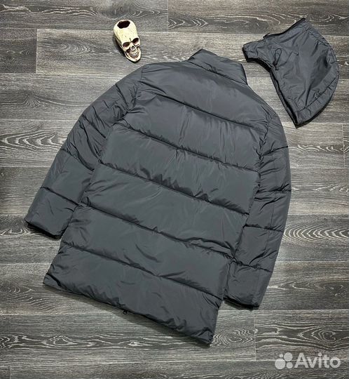 Длинная куртка Moncler зима 3 цвета, 44-56