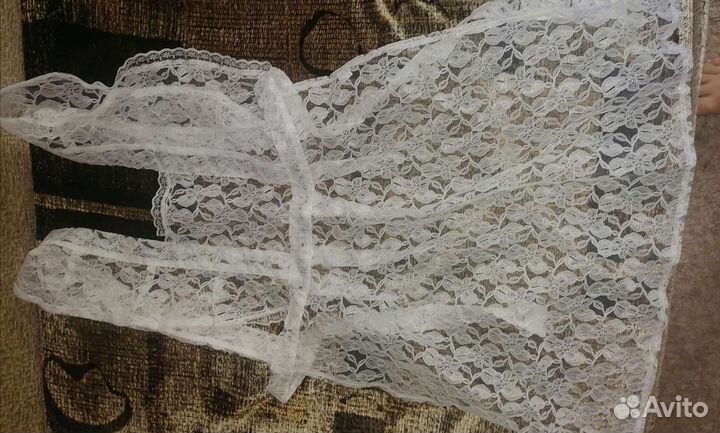 Белый школьный фартук