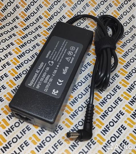 Блок питания для ноутбука Asus 19V, 4,74A, 90W