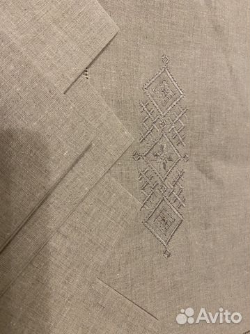 Столовый набор лен с вышивкой новый