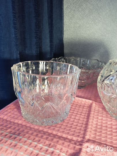 Хрусталь ваза графин конфетница салатники