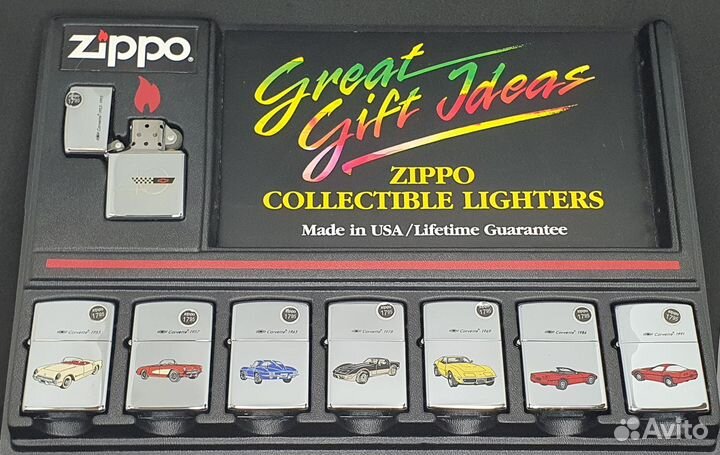 Зажигалки Zippo - Chevrolet Corvette 40 лет
