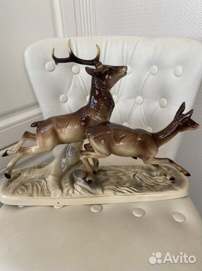 Статуэтка «Бегущие Олени « гдр