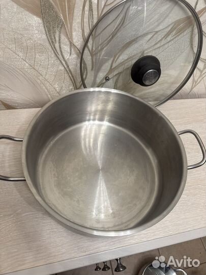 Кастрюля сотейник нержавейка индукция