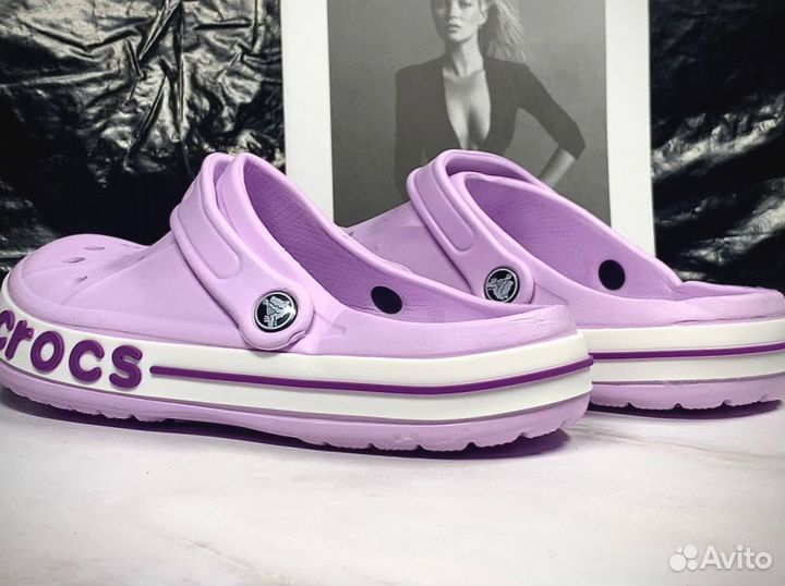 Crocs сабо сиреневые 38-41 размеры